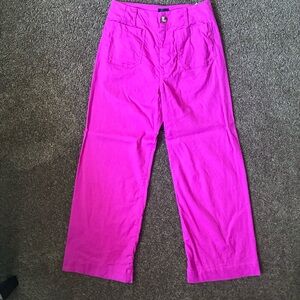 Anthropologie Maeve Colette Women's Wide-Leg Pants, Size 27, Fuchsia